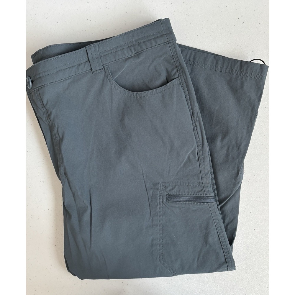 Eddie Bauer Women's Size 18 Blue Gray Activewear Outdoors Nylon Capri